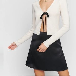 Reformation benson silk skirt